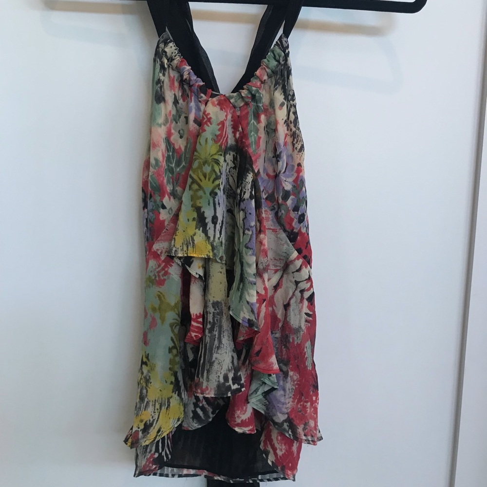 ETRO Floral Silk Tank Top Stunning and Sexy